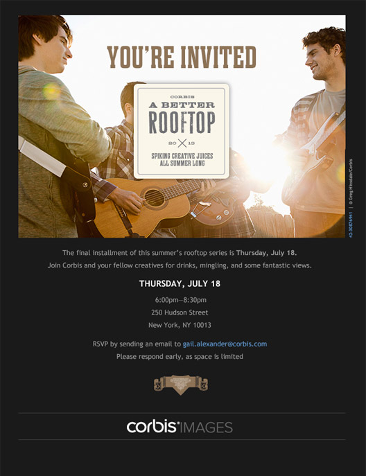 A Better Rooftop Email Invitation
