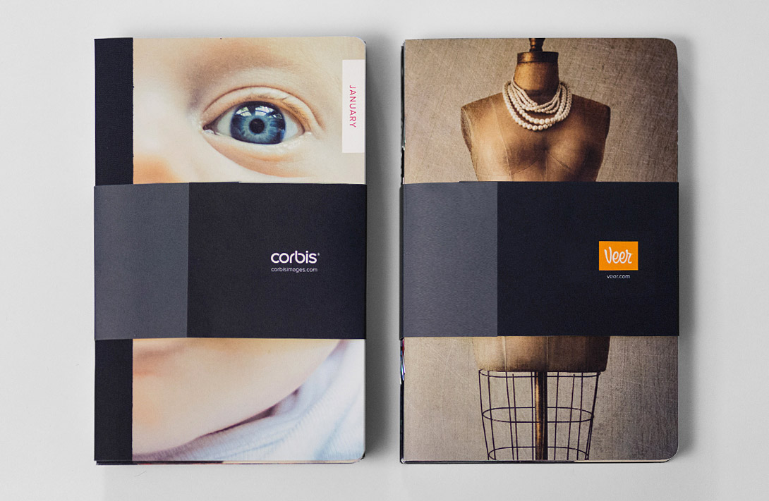 Closed Notebooks with Belly Band